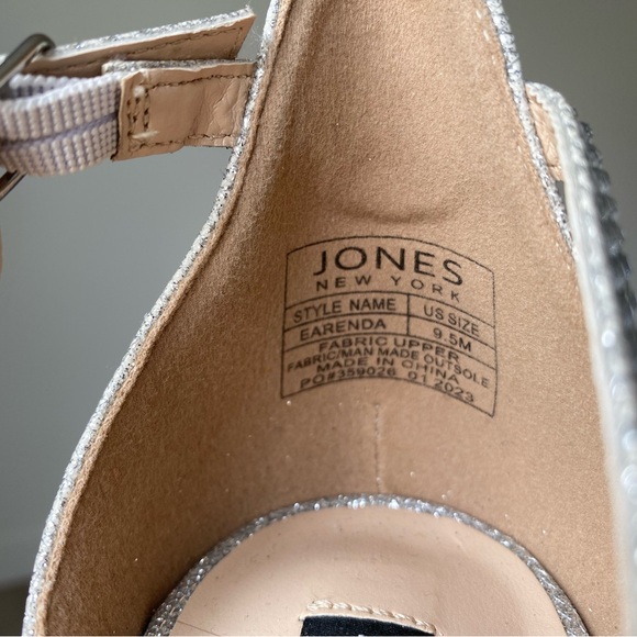 Jones New York rhinestone shoes SZ 9.5 - Picture 10 of 11